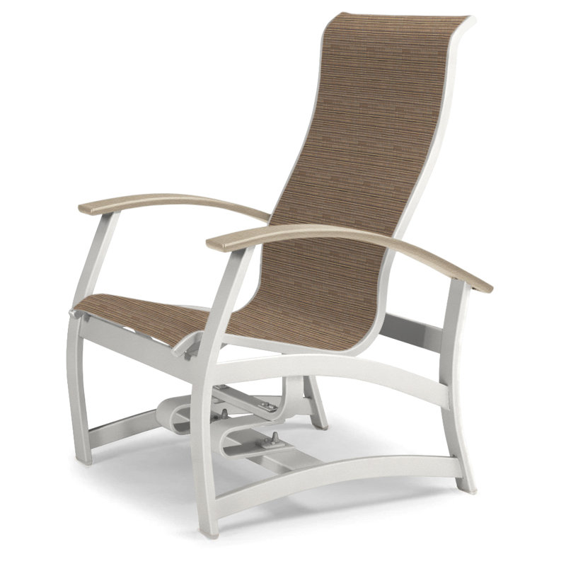 Askar Swivel Powder Coated Aluminum Outdoor Lounge Chair, Textured Snow, Preston, Desert P60