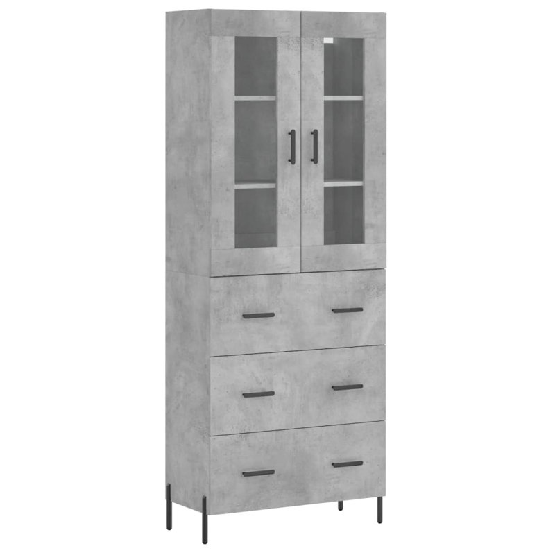 69.5cm Sideboard, Concrete Grey