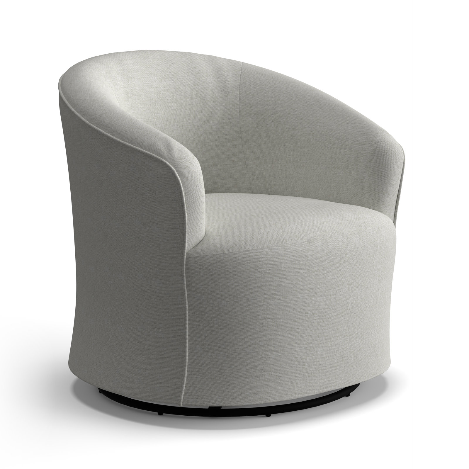 Jude Upholstered Swivel Nursery Chair, Snow