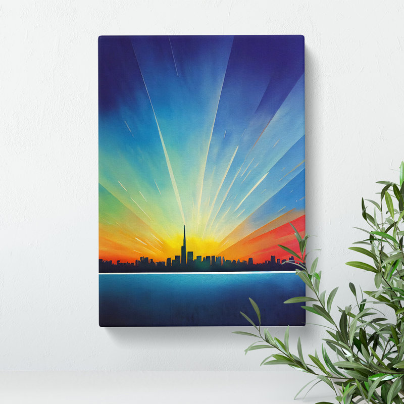 Magnificent City Skyline - Wrapped Canvas, 50cm H x 35cm W x 3cm D
