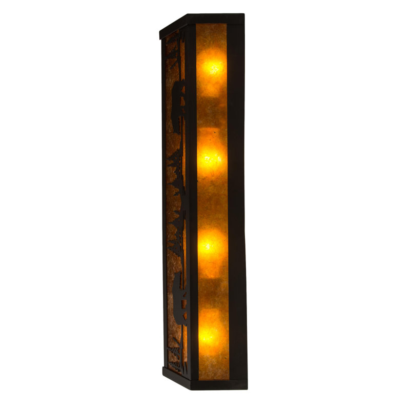 Rustic Lodge 4 - Light Bath Bar, Oil Rubbed Bronze