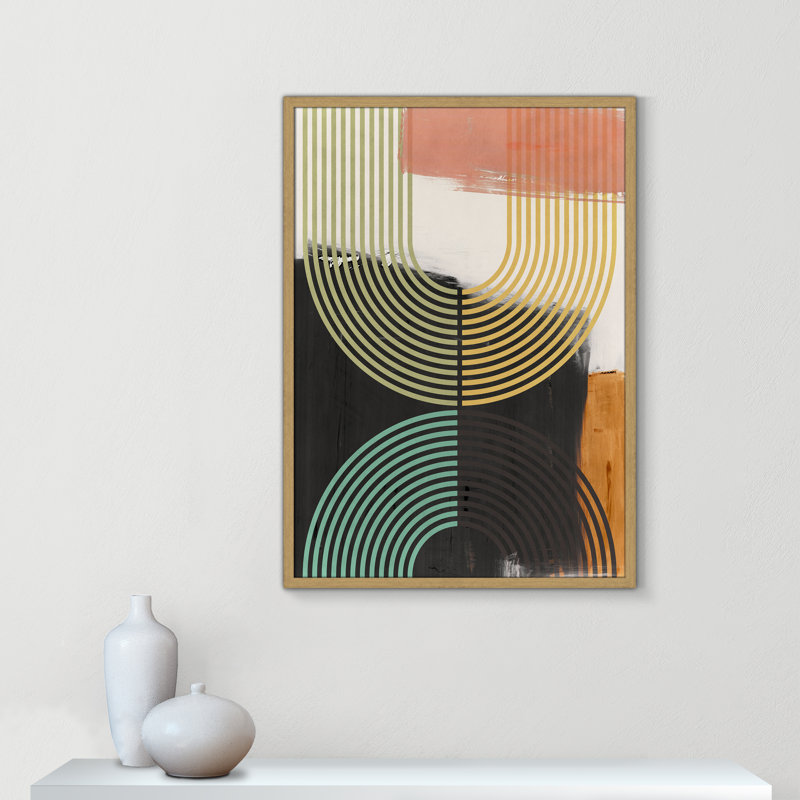 «Bolded II» par Isabelle Z, L 25,5 po x H 35,5 po, Grain de bois naturel, Impression encadrée