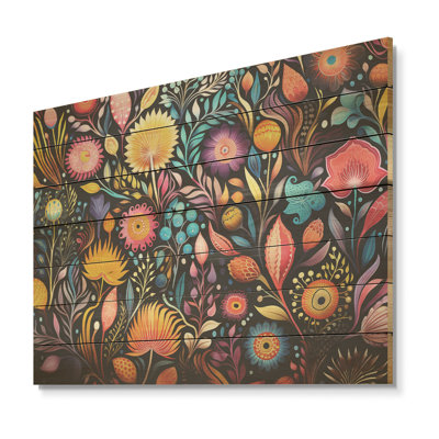 Motif Coral Marine Treasures - corail sur bois