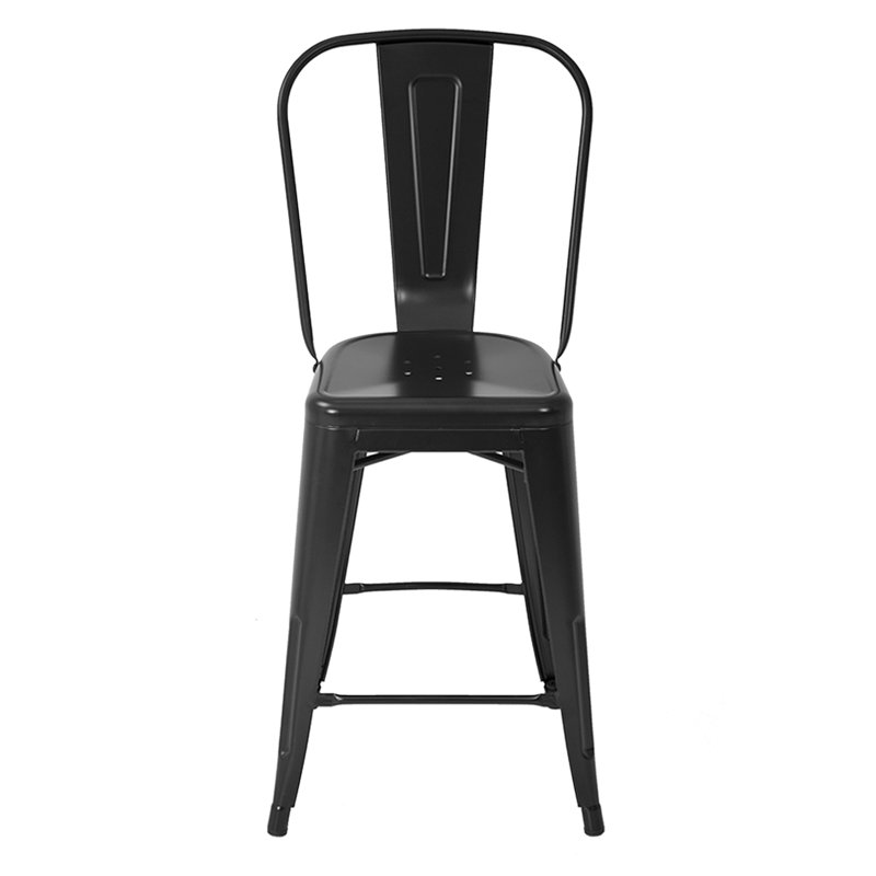 Tabouret de comptoir 24,4 po Caroga, Noir