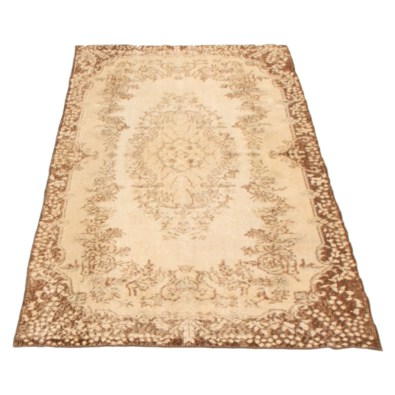 Tapis crème kaki clair Haleema 3 pi 10 po x 6 pi 11 po
