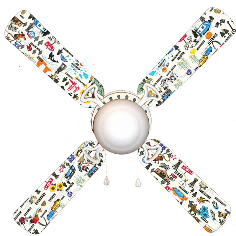 Ventilateur de plafond 4 pales 42 "
