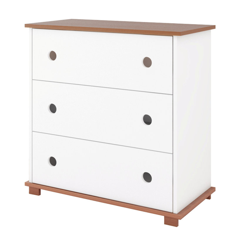 Judd Kids 3 - Drawer Chest, Brown/White