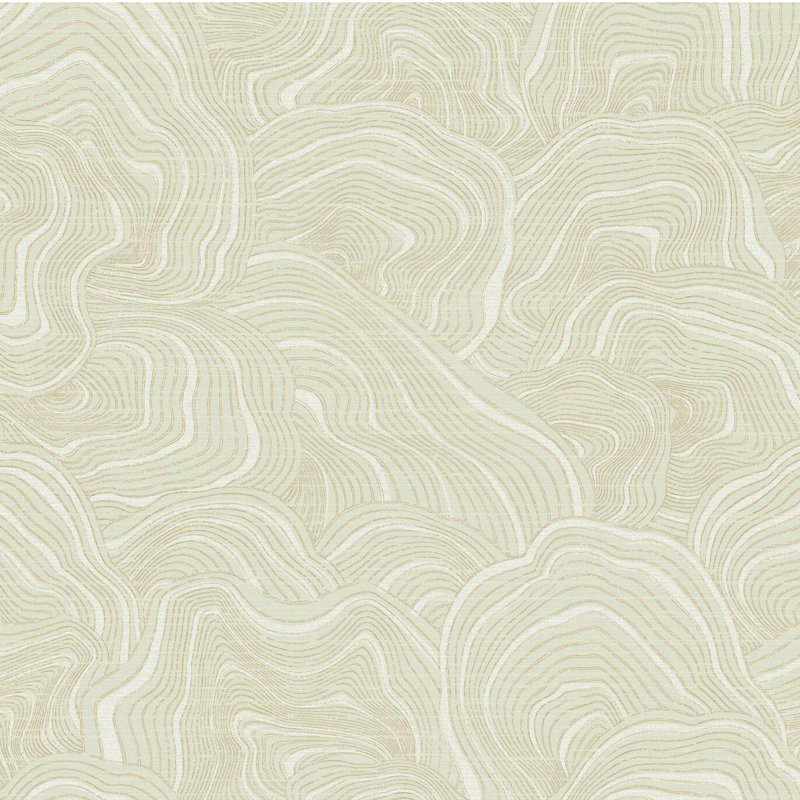 Papier peint Nessa, Crème, crème