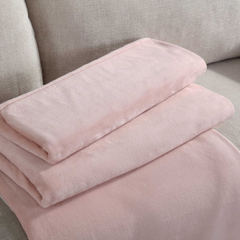 Calvin Klein Core Plush Solid Reversible Blanket, Queen, Green