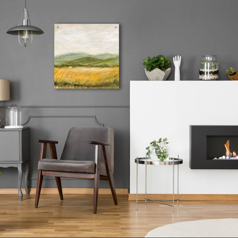  «Windswept 1» par Courtney Prahl, art mural en verre acrylique, 24 po x 24 po, H 24 po x l 24 po