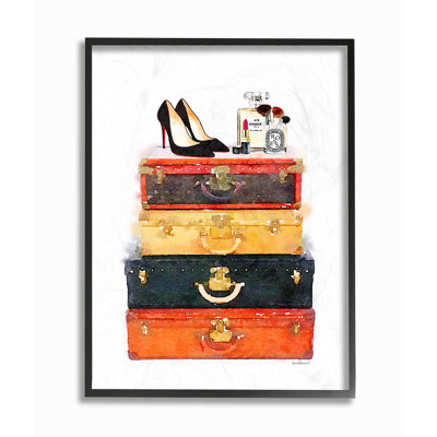 « bagage de la cheminée et maquillage », impression