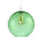 22 cm H Round Glass Pendant Shade ( No Direct Attachment Method ) in Green