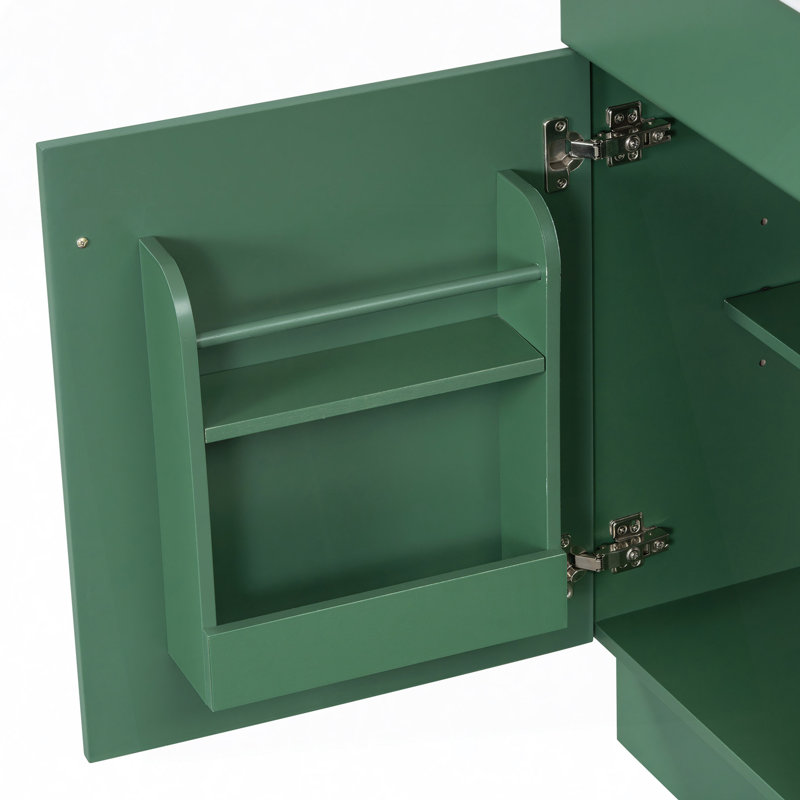 Meuble-lavabo de salle de bain avec lavabo, meuble-lavabo avec tablette de porte et tablette réglable