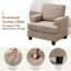 Fauteuil rembourré avec rangement intérieur pour accoudoirs-448415071