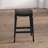 Upholstered Counter Stool with Solid Wood Frame-1663469146