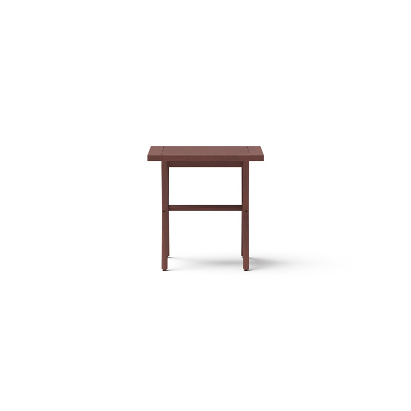 Minhaj 22" W Outdoor Eucalyptus Side Table