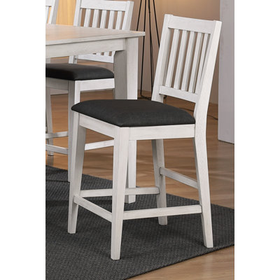 Noam Solid Wood Mission Back 24" Counter Stool
