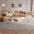 Nesting Coffee Table,Irregular Coffee Table and Side Table for Living Room, Bedroom, Office