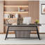 Bureau de direction 63 pouces, gris et noir-1926545799