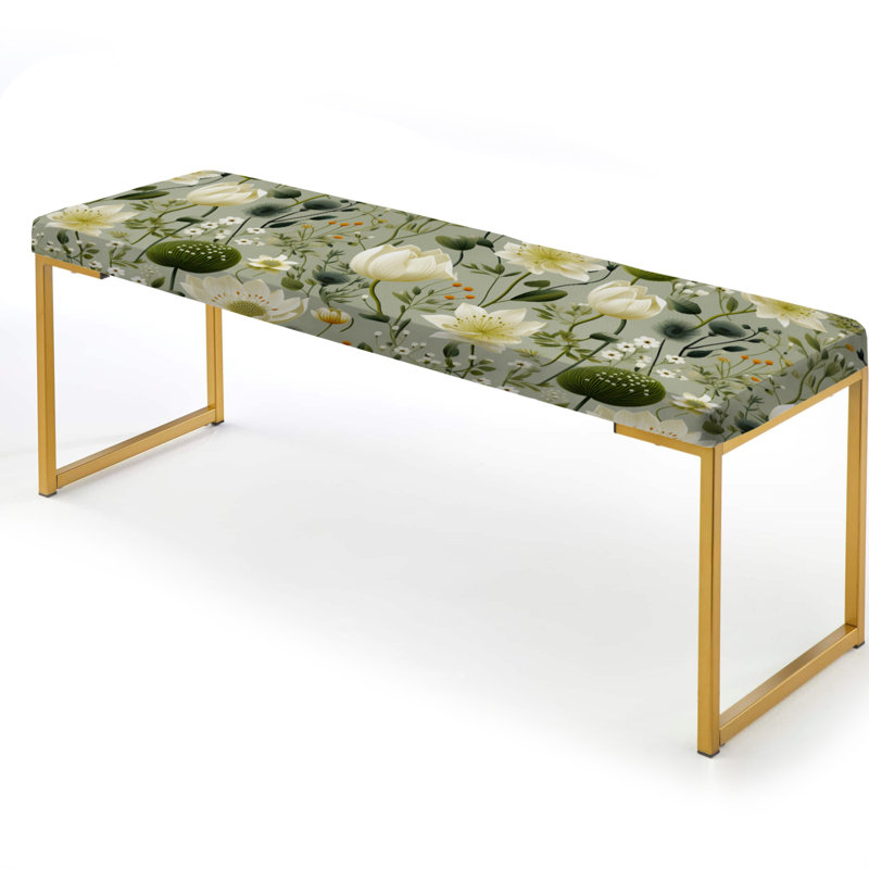 Banc rembourré or, Earthy Zen Garden