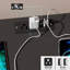 Commode 5 tiroirs avec station de charge et lumière DEL-2028111591
