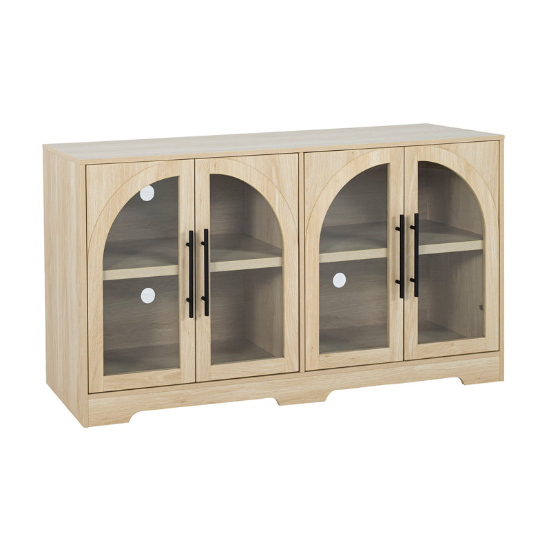 Mobilier de salon de style rustique avec poignées en métal