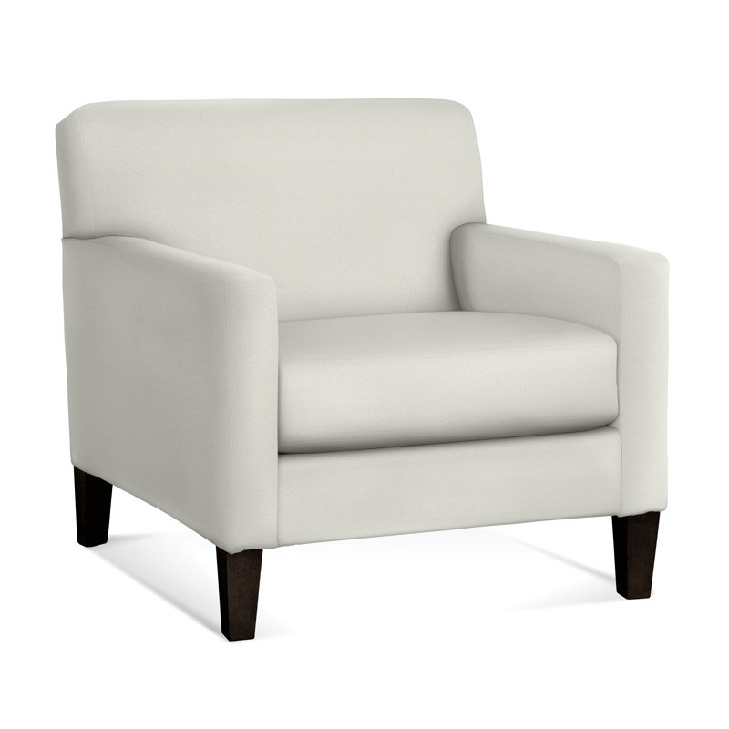 Tampa Upholstered Armchair, Java, White Sugar Performance; 0863-91