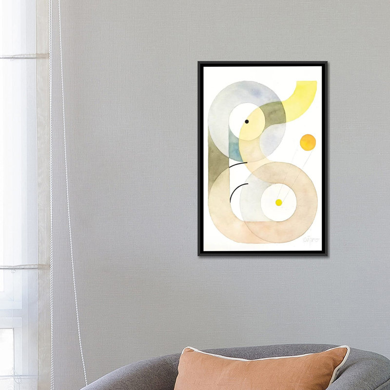 « openspaces xxxiv », impression sur toile, H 26 po x l 18 po x P 1,5 po, Toile encadrée noire, Pas de tapis