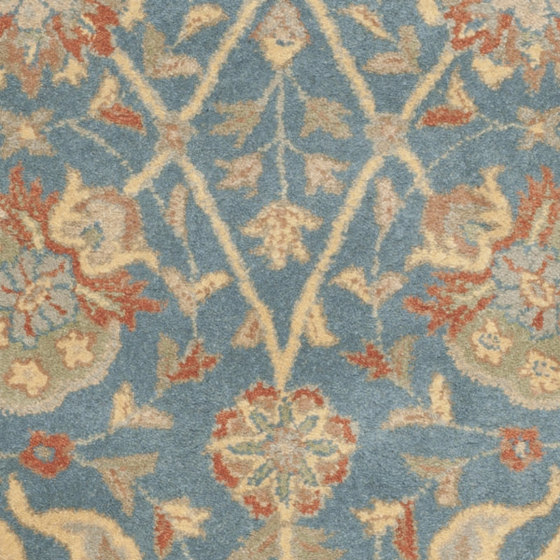 Tapis oriental en laine touffeté à la main Dunbar, Ovale 4 pi 6 po x 6 pi 6 po