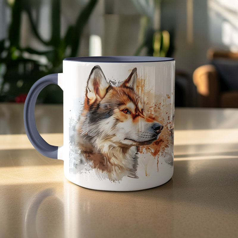 Ceramic Coffee Mug, 3, Navy