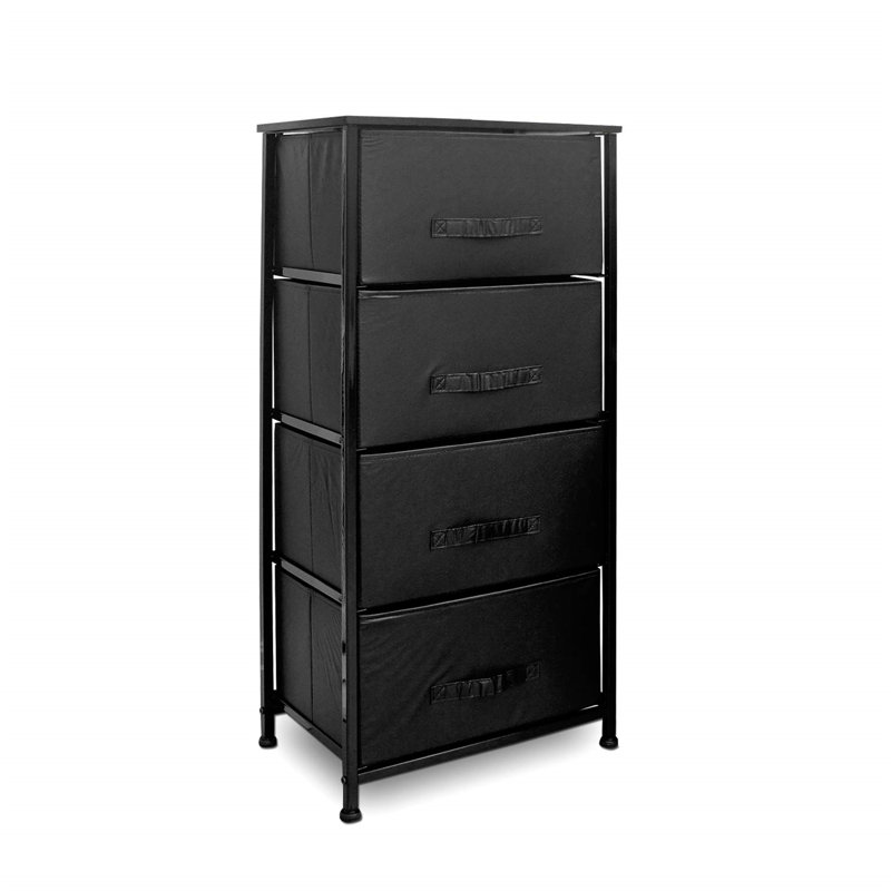 Kendall 45cm W 4 - Drawer Chest of Drawers, Black