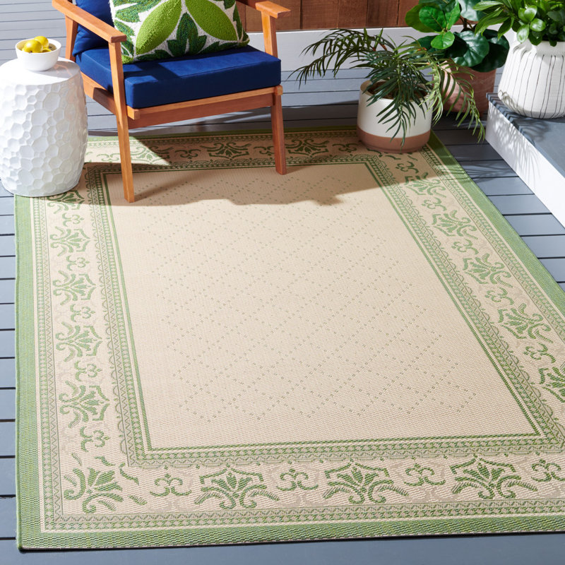 Saboun Performance Oriental Indoor/Outdoor Area Rug, Rectangle 5'3" x 7'7"