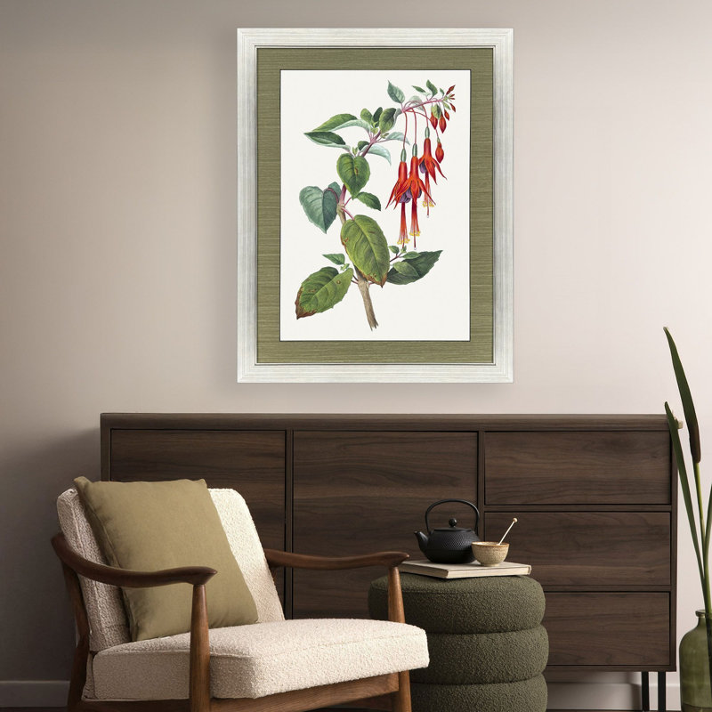 Art floral encadré vers le bas