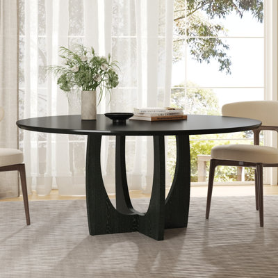 Tallulah 60" Solid Wood Round Dining Table