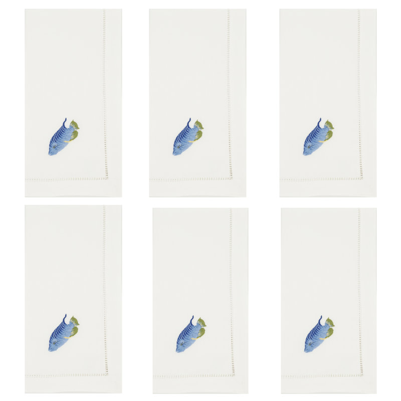 Serviette carrée 100% coton The Broderie