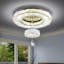 Lustre rond en cristal à deux niveaux-1921136414