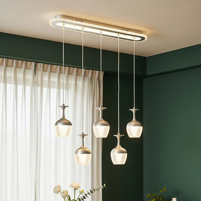 5 - Light Natural LED Dome Pendant