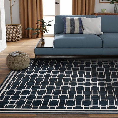 Tapis Uptown bleu marine Jill Zarin