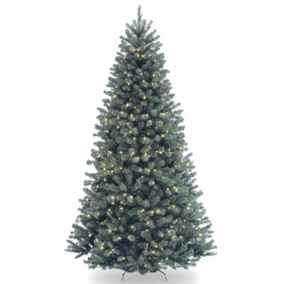 North Valley Blue Spruce Artificial Christmas Tree with Clear Lights with Stand