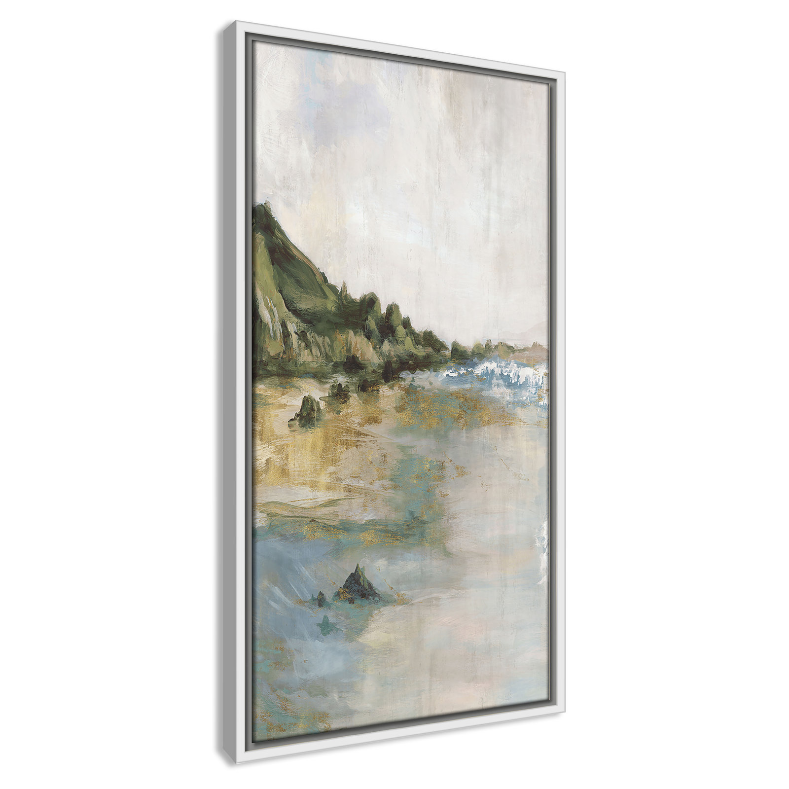 Cordoba "Tide's Edge" Print, 25.5" H x 13.5" W, White