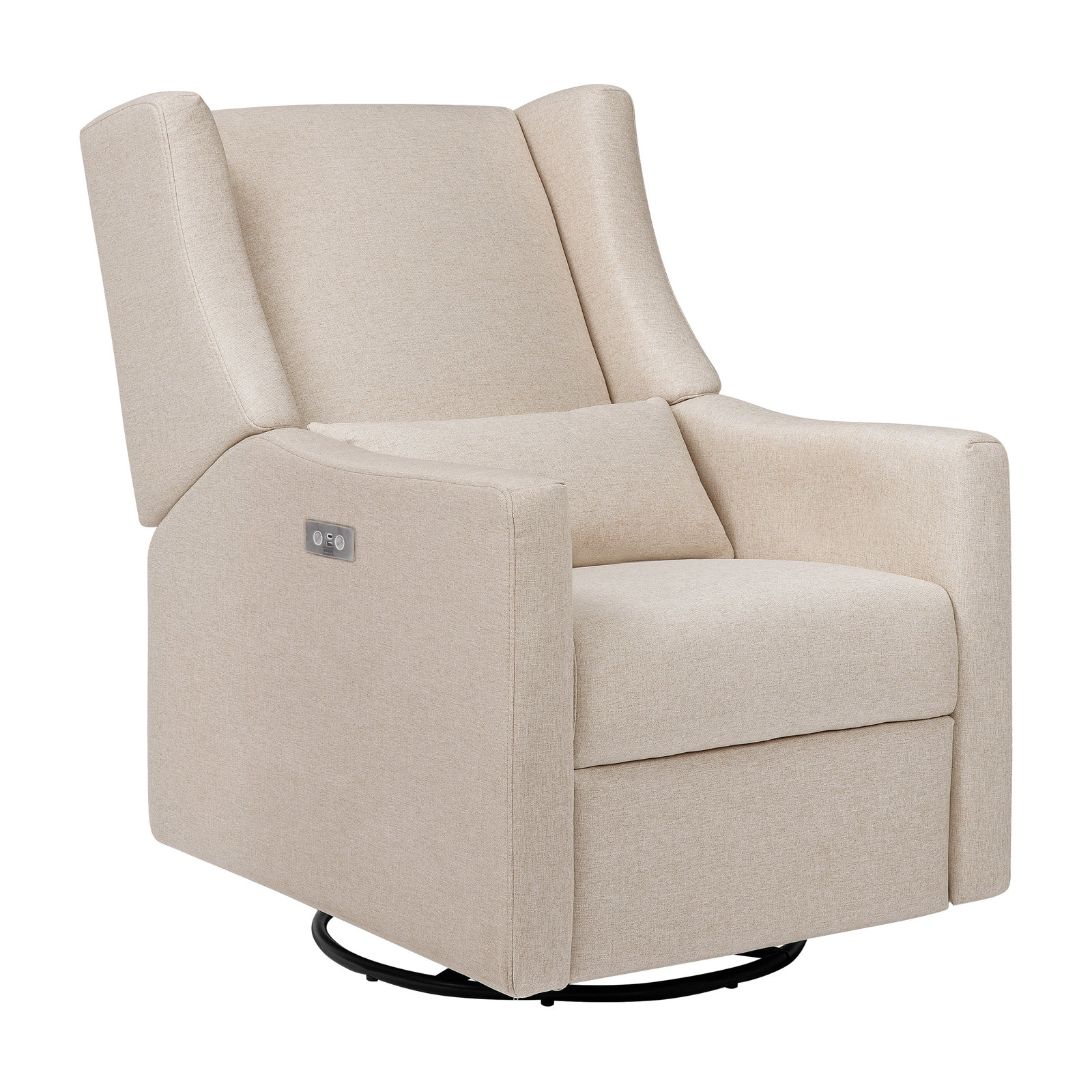 Kiwi Swivel Power Reclining Glider, Performance Beach Eco-Weave