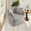 Fauteuil d'appoint pivotant moderne de 38 po de large avec rangement sous le siège et 2 coussins amovibles (ensemble de 3)-821384562