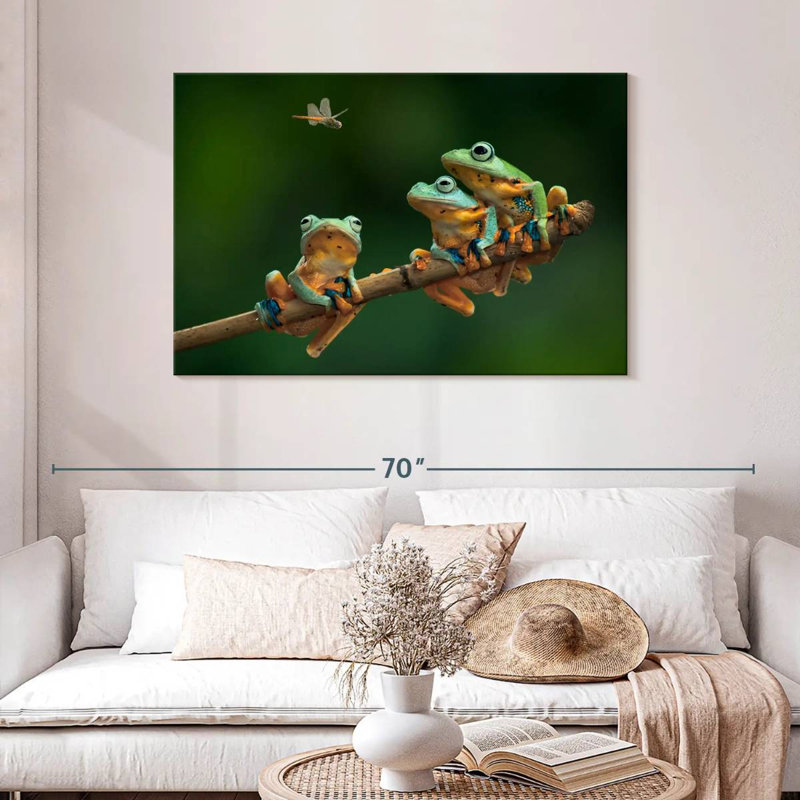 Brampt Hungry Frogs, 30" H x 45" W