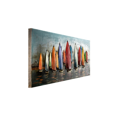 Handgefertigte Metall Wanddekoration Schiffe und Boote