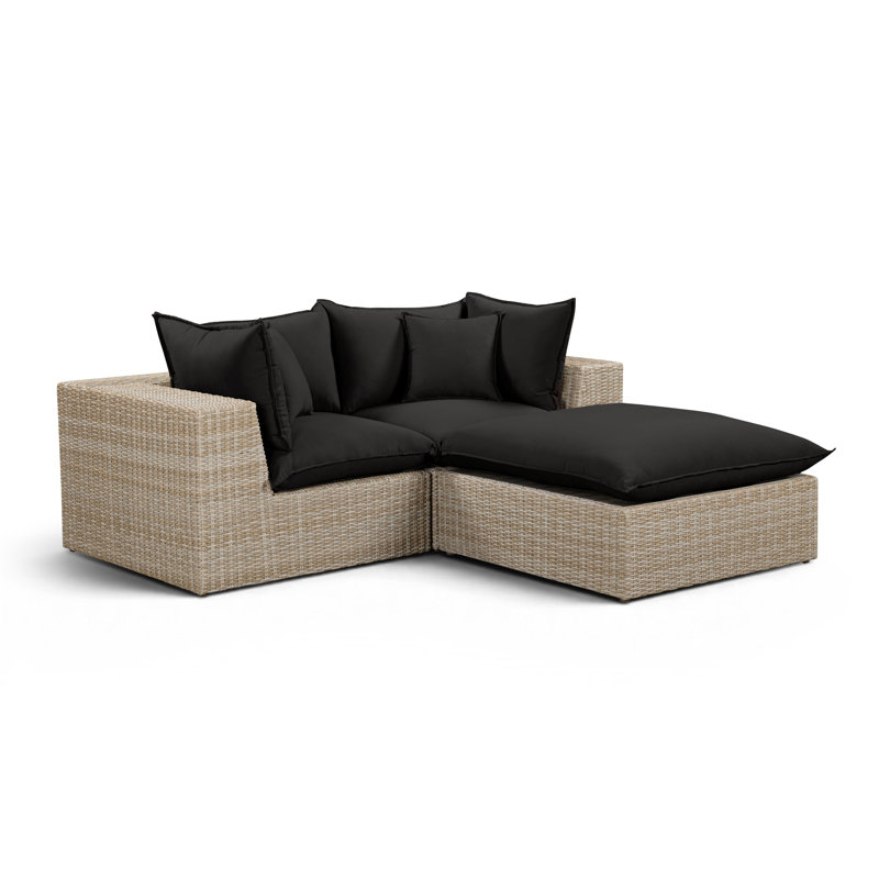 Petit modulaire d'extérieur Cali, 2, Sofa, Ottoman