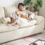 Causeuse-coussin en chenille blanche standard-1169933376-1169933404