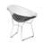 17.5'' H Faux Leather Upholstered Metal Armchair-874802886-895115926