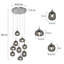 Trent 9 - Light Steel Cluster Pendant