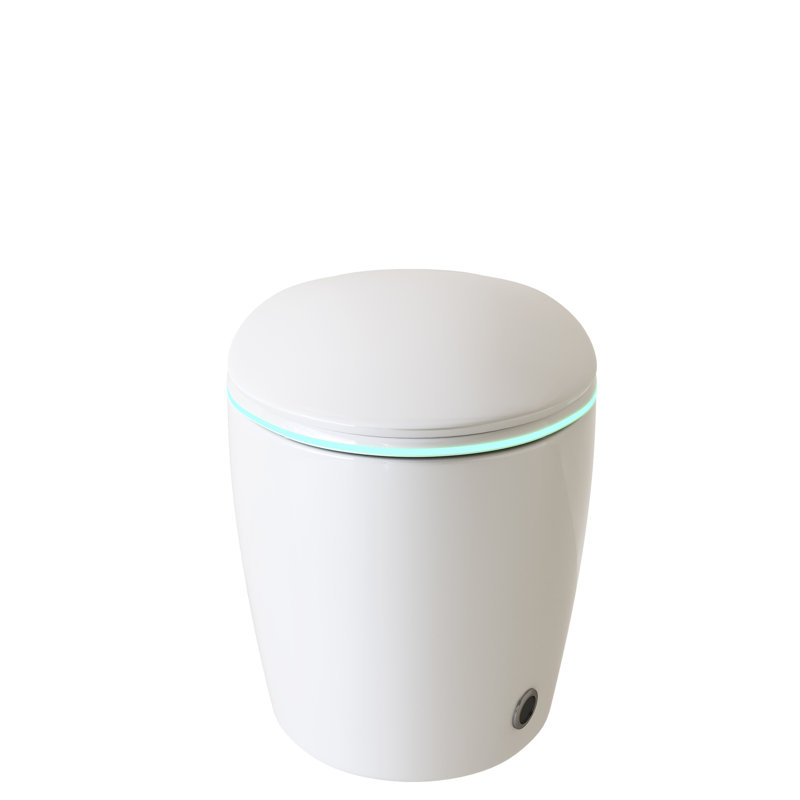 Toilette de bidet intelligente avec siège à ouverture / fermeture automatique, chasse d'eau à jet siphonique, eau chaude, sécheuse, nuit, modes de chasse multiples Couvercle de siège intelligent et automatique, système, alimentation en eau, modes, sans fil