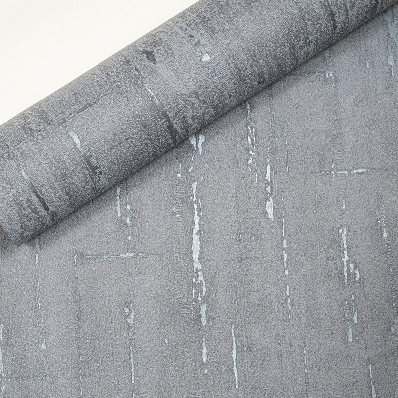  Charcoal Plain Paste The Wall Wallpaper A22304